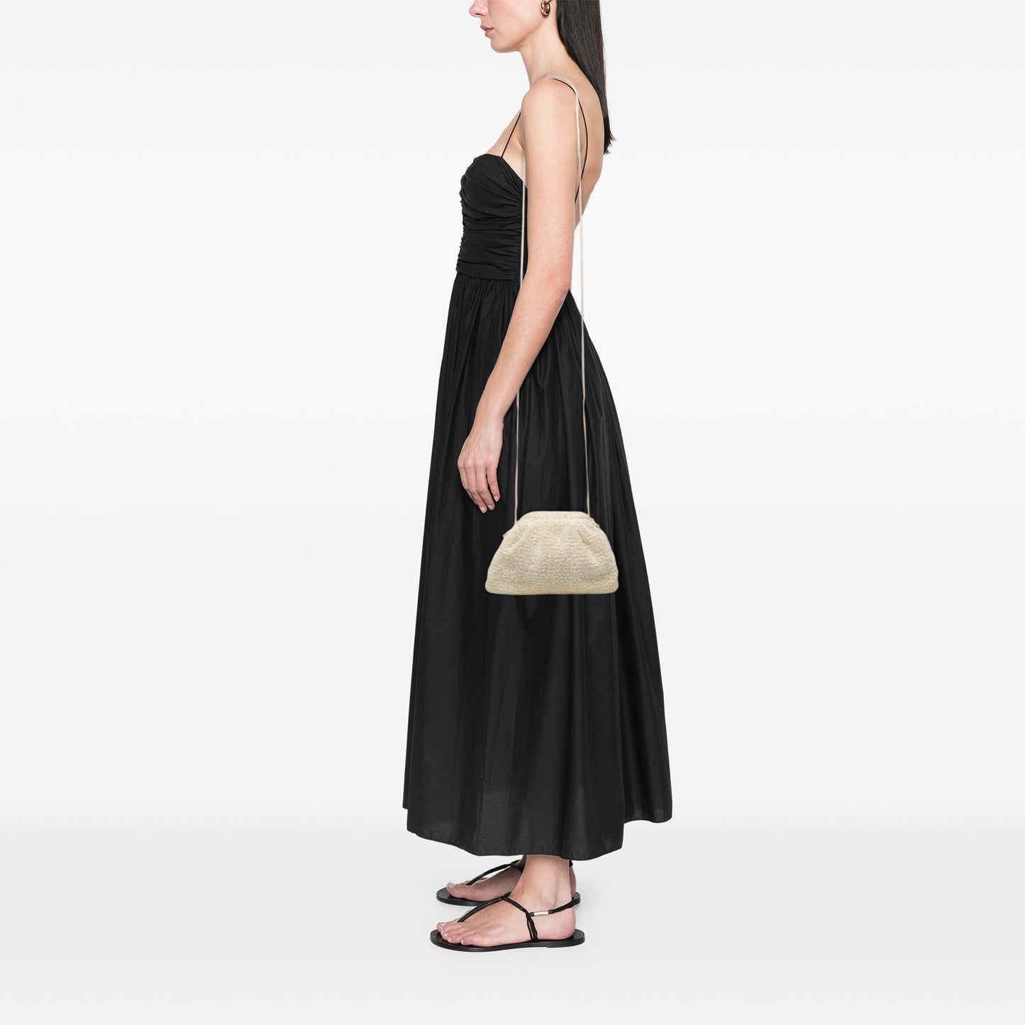 Bottega Veneta Boucle Raffia The Mini Pouch Crossbody