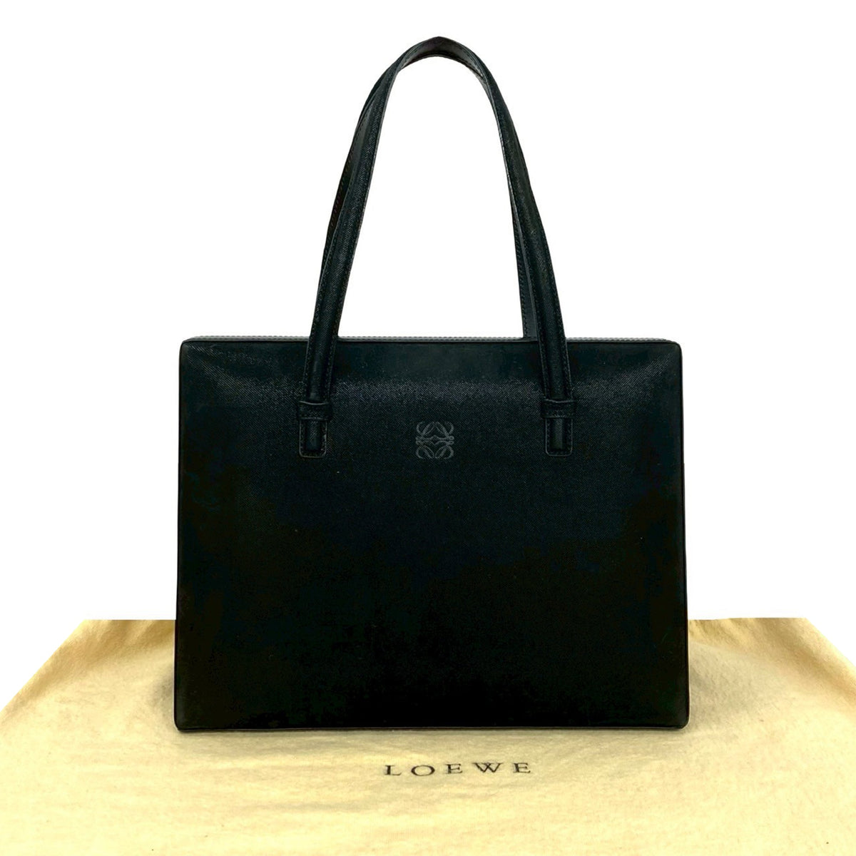 LOEWE Velvet Anagram Narciso Tote