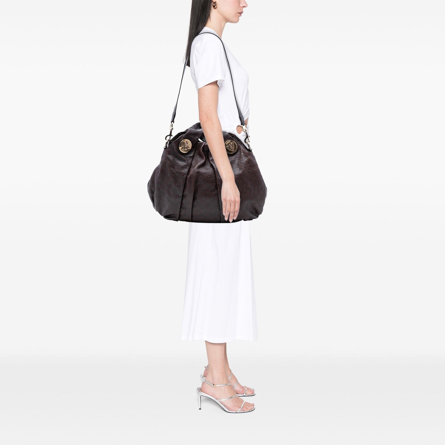 Gucci Large Guccissima Hysteria Satchel