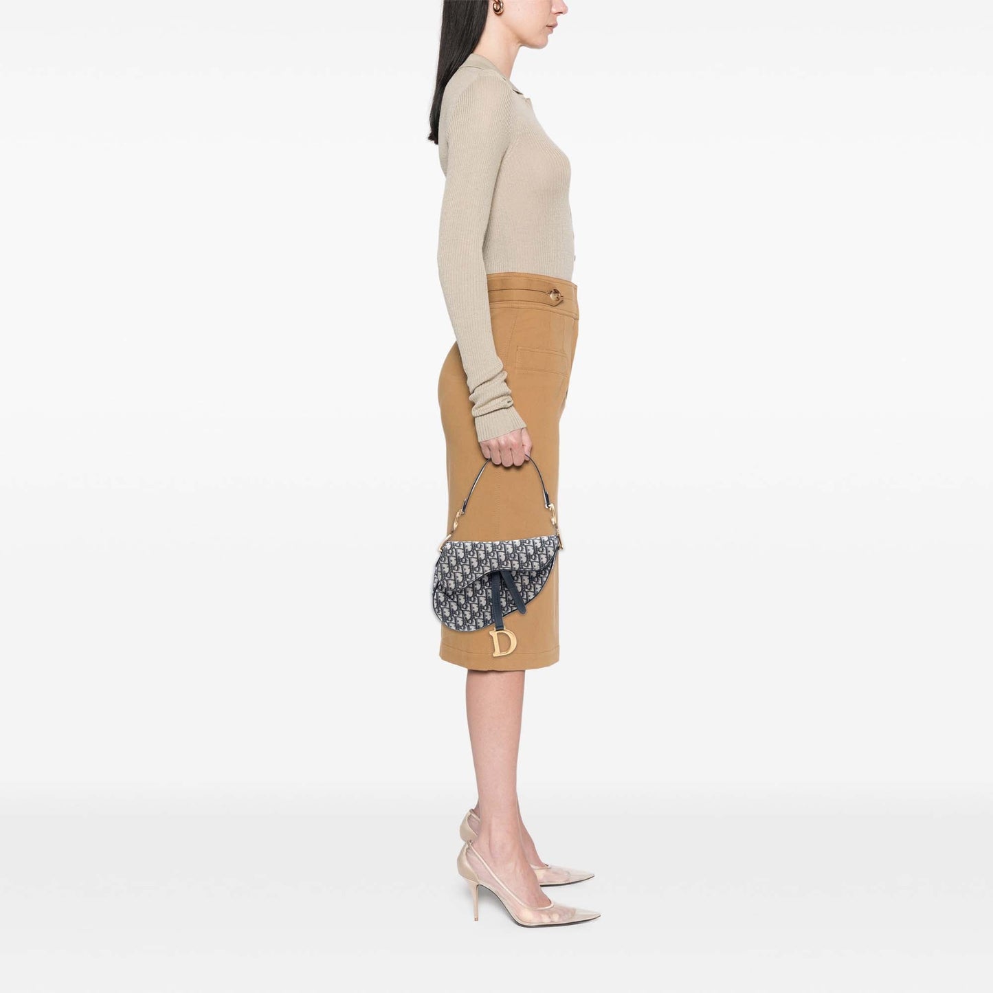 Dior Oblique Canvas Saddle Bag