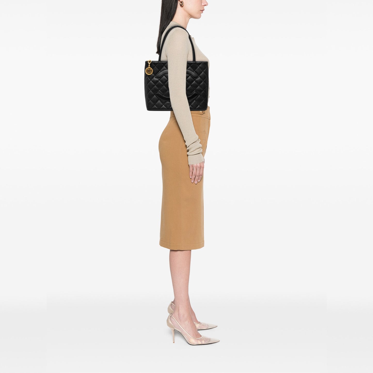 Chanel Caviar Medallion Tote