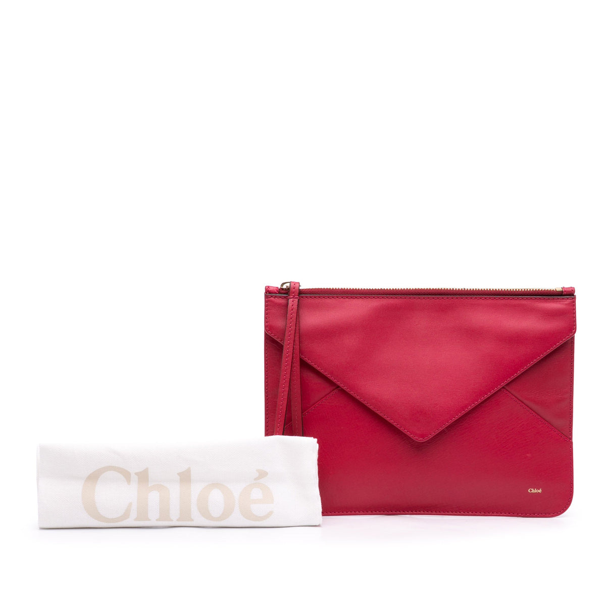 Chloé Leather Envelope Clutch