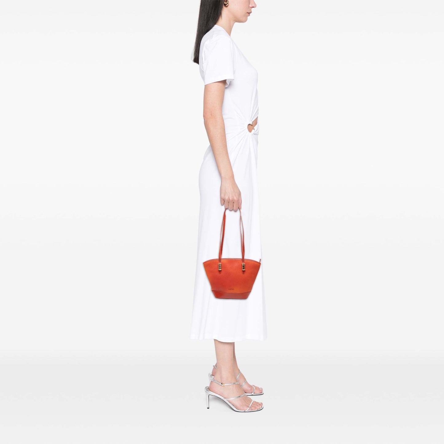 LOEWE Leather Velazquez Twist Shoulder Bag