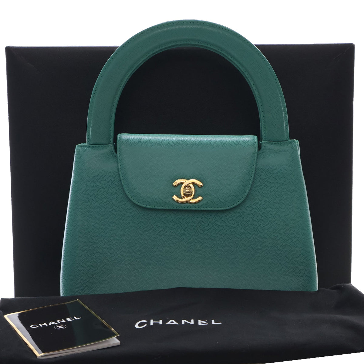 Chanel CC Caviar Kelly Top Handle Flap