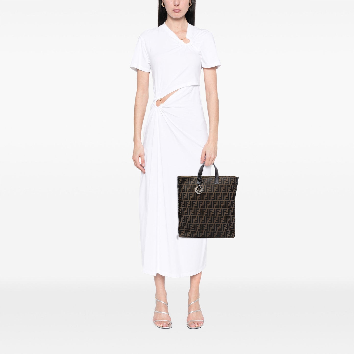 Fendi Zucca Canvas Shopping Tote