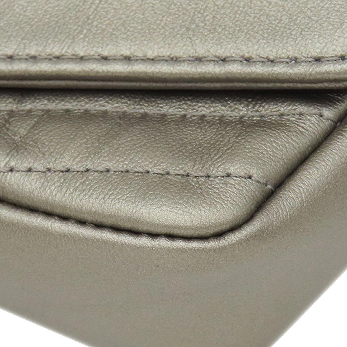 Chanel Small Chevron Calfskin Embellished Data Center Envelope Flap