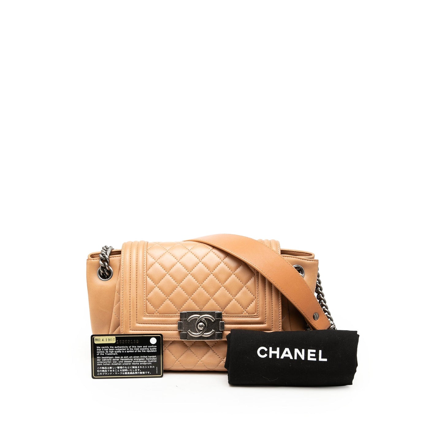 Chanel Quilted Lambskin Accordion Boy Flap
