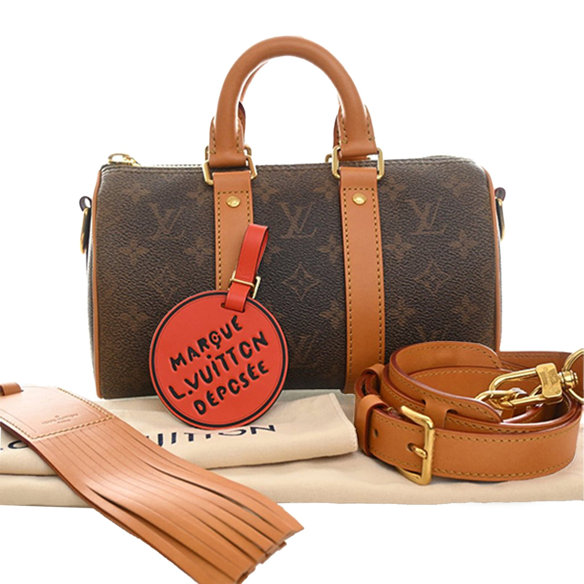 Louis Vuitton Monogram Dust Keepall Bandouliere 25