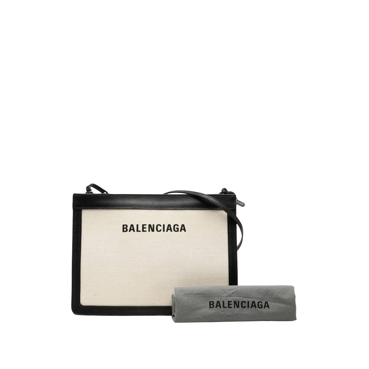 Balenciaga Canvas Navy Pochette Crossbody
