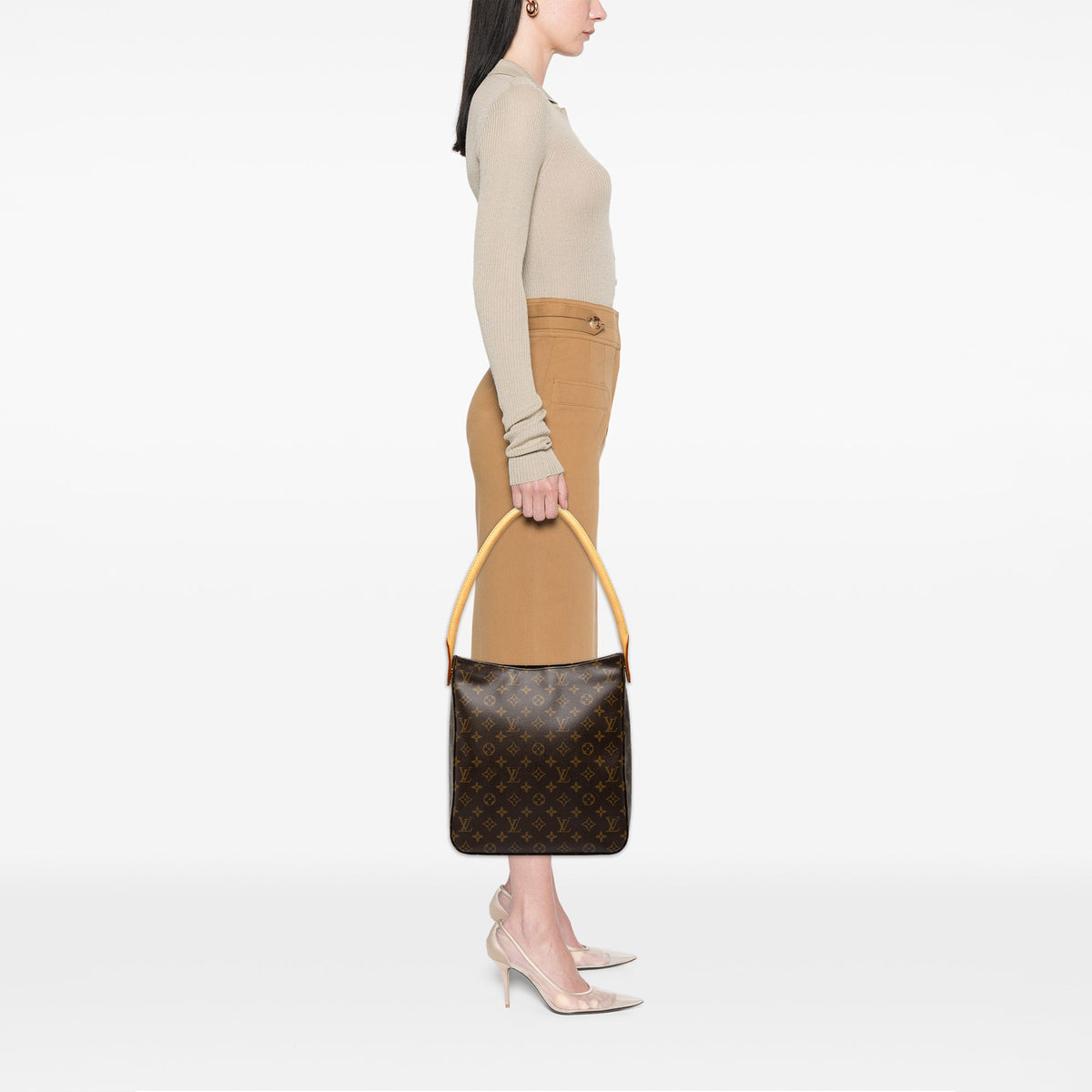 Louis Vuitton Monogram Looping MM — Brown