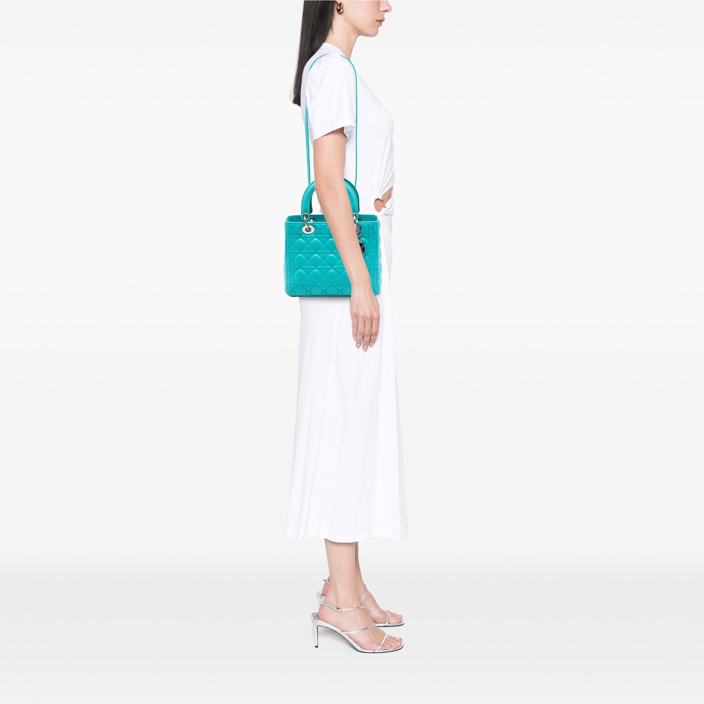 Dior Medium Lambskin Cannage Lady Dior