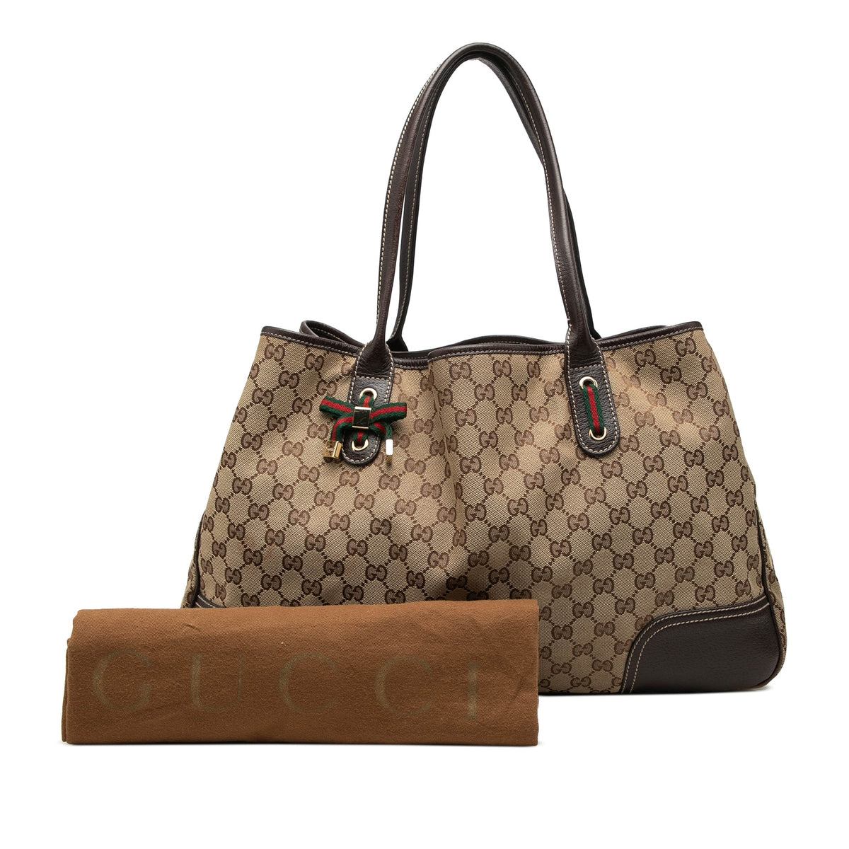 Gucci GG Canvas Princy Tote — Beige
