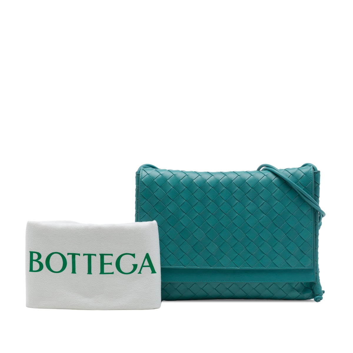 Bottega Veneta Medium Nappa Intrecciato BV Fold Crossbody