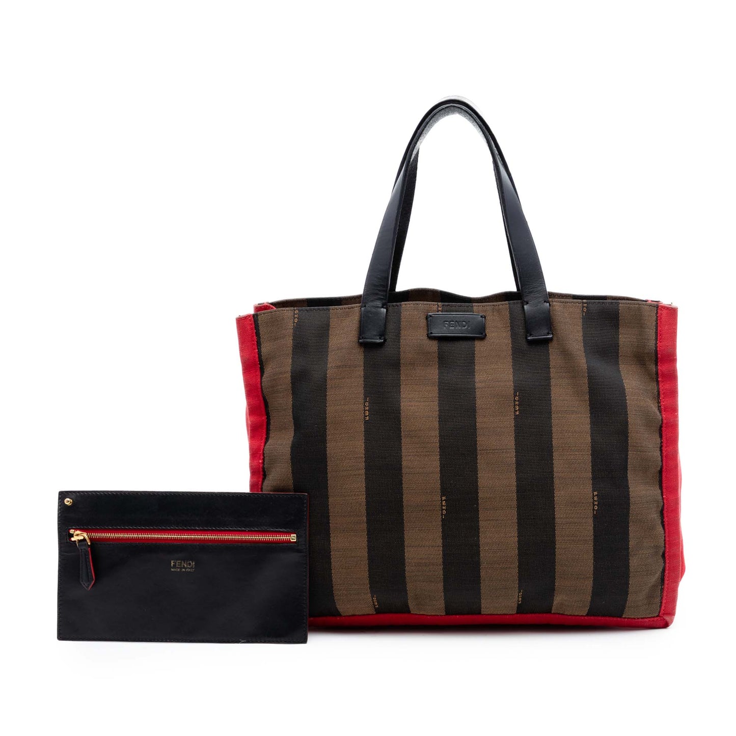 Fendi Pequin Canvas Simply Shopping Tote