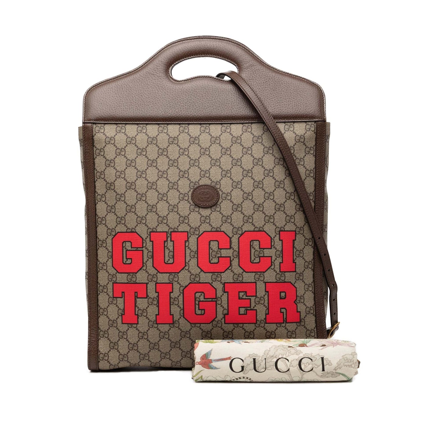 Gucci GG Supreme Web Tiger Satchel
