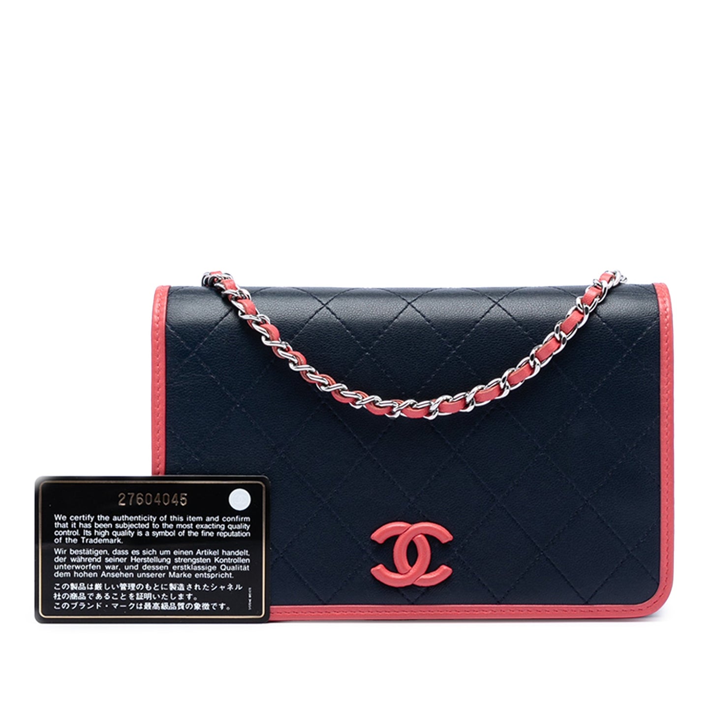 Chanel Quilted Lambskin Color Pop CC Wallet on Chain