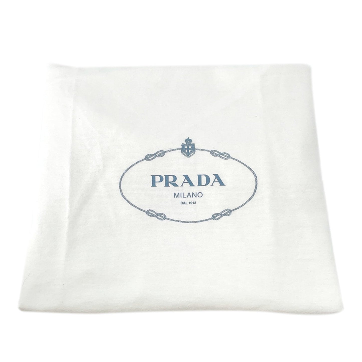Prada Large Raffia Effect Crochet Embroidered Logo Tote