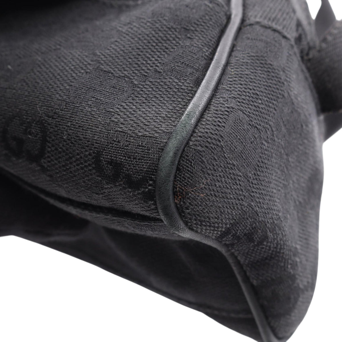 Gucci GG Canvas Shoulder Bag — Black