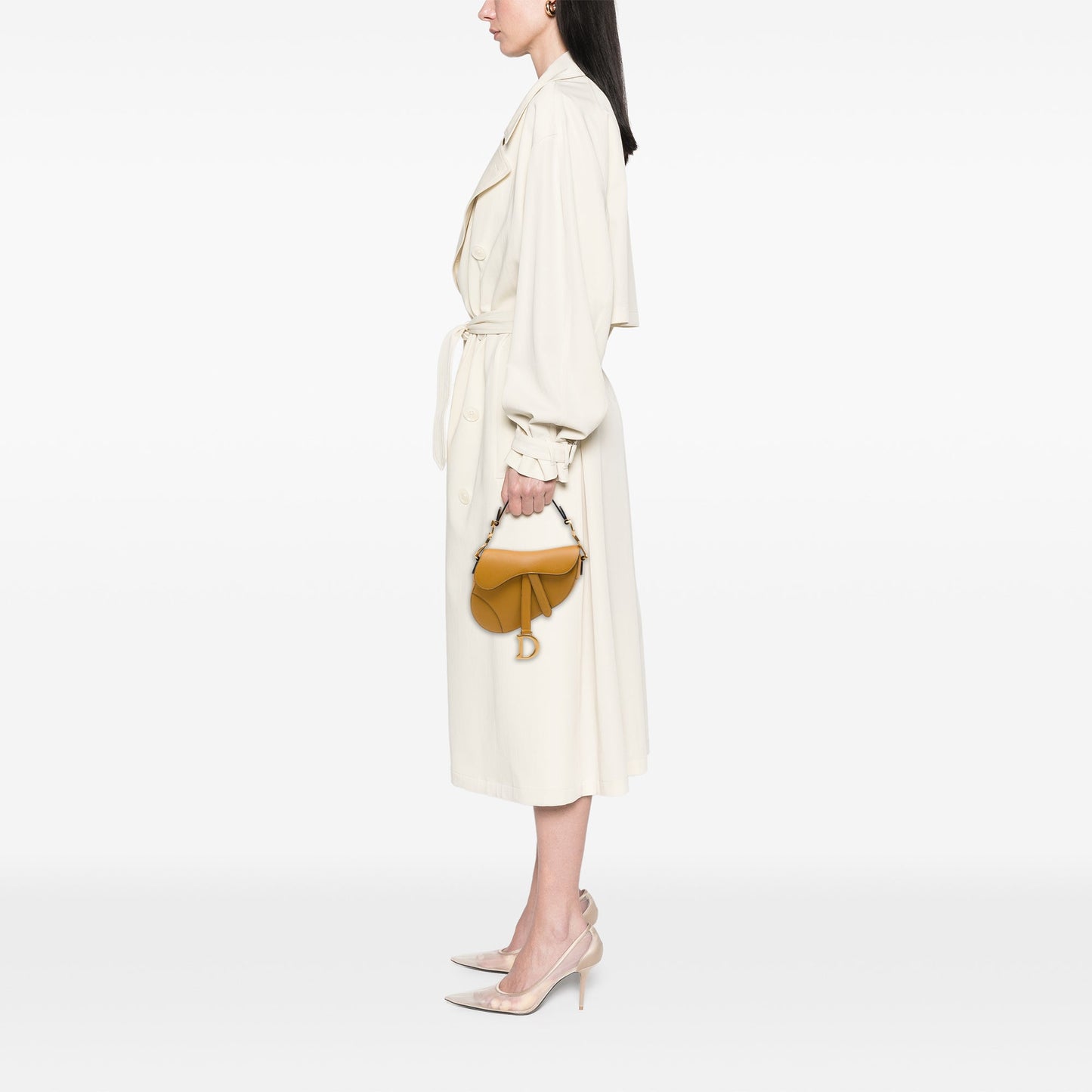 Dior Mini Grained Calfskin Saddle Bag