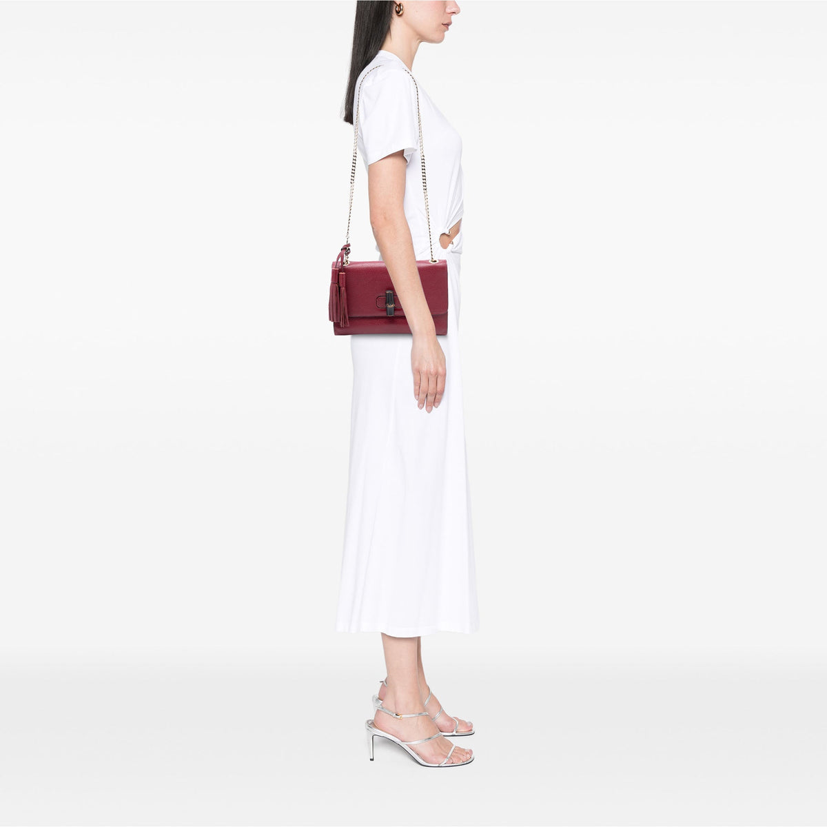 Gucci Medium Leather Miss Bamboo Crossbody