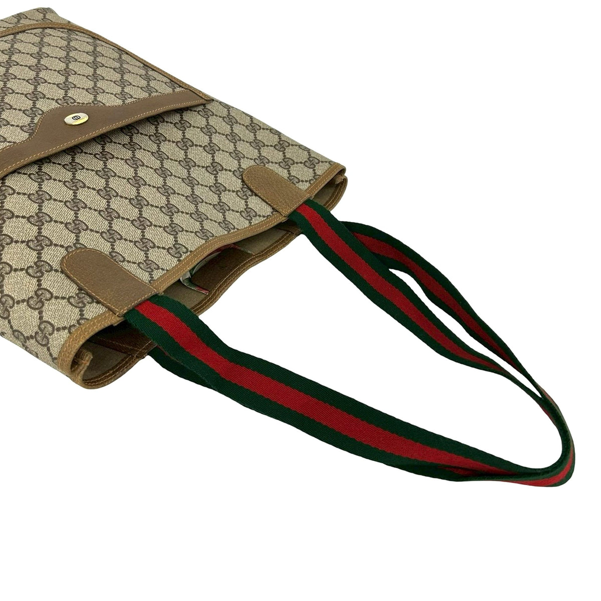 Gucci GG Supreme Plus Web Tote