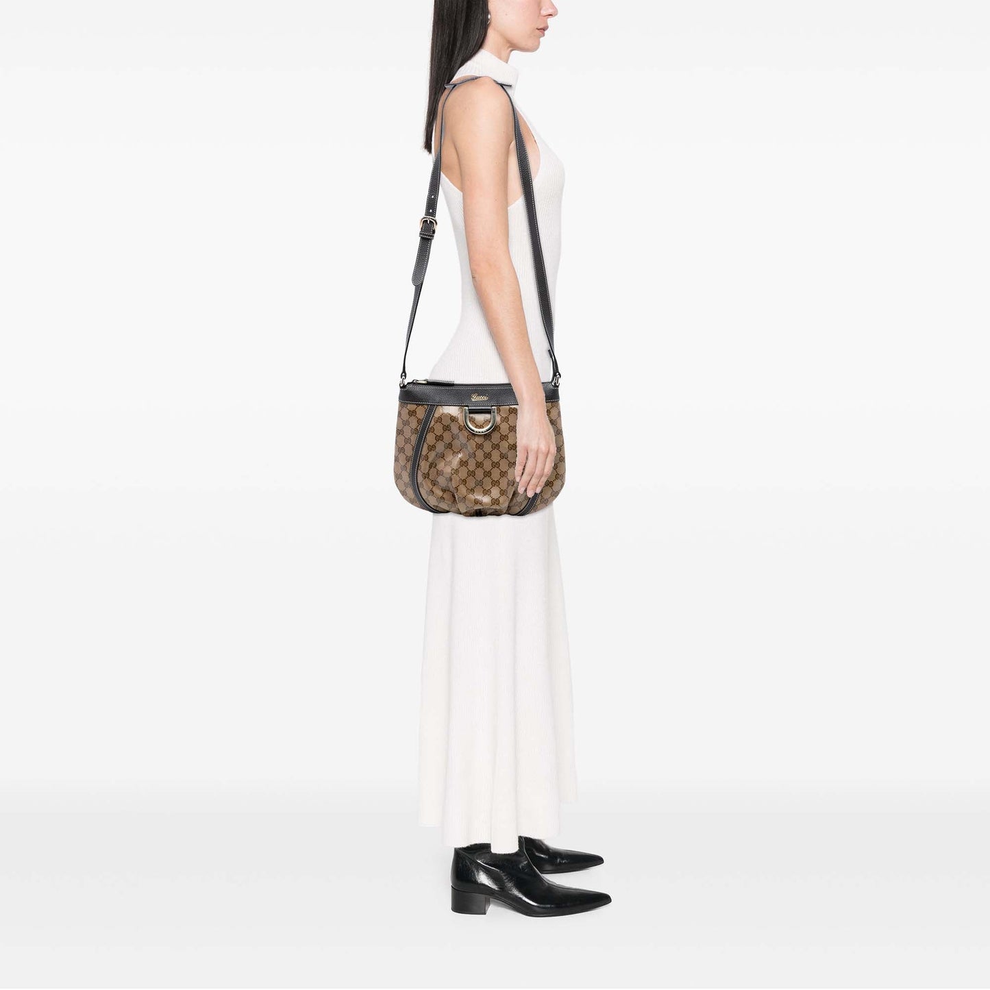 Gucci GG Crystal Abbey D Ring Crossbody