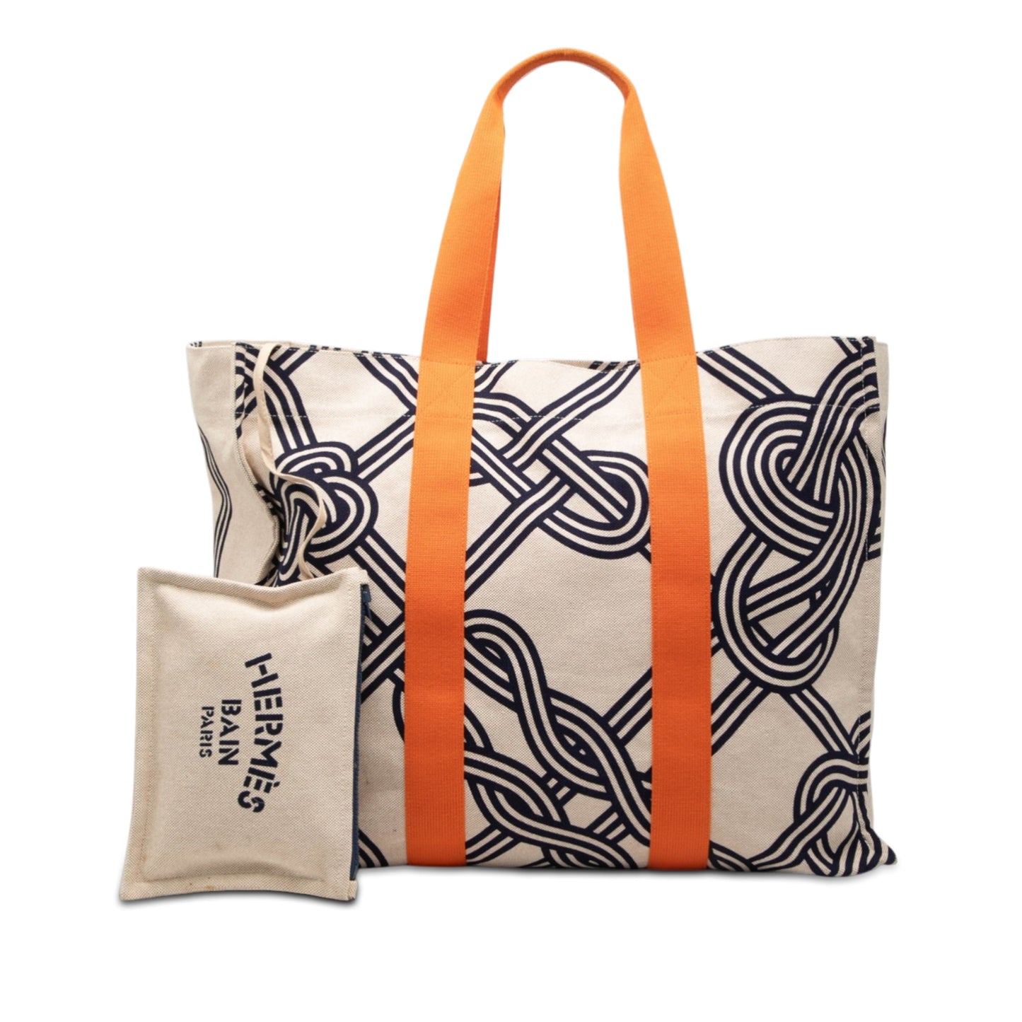 Hermès Toile Noeuds Marins Beach Tote