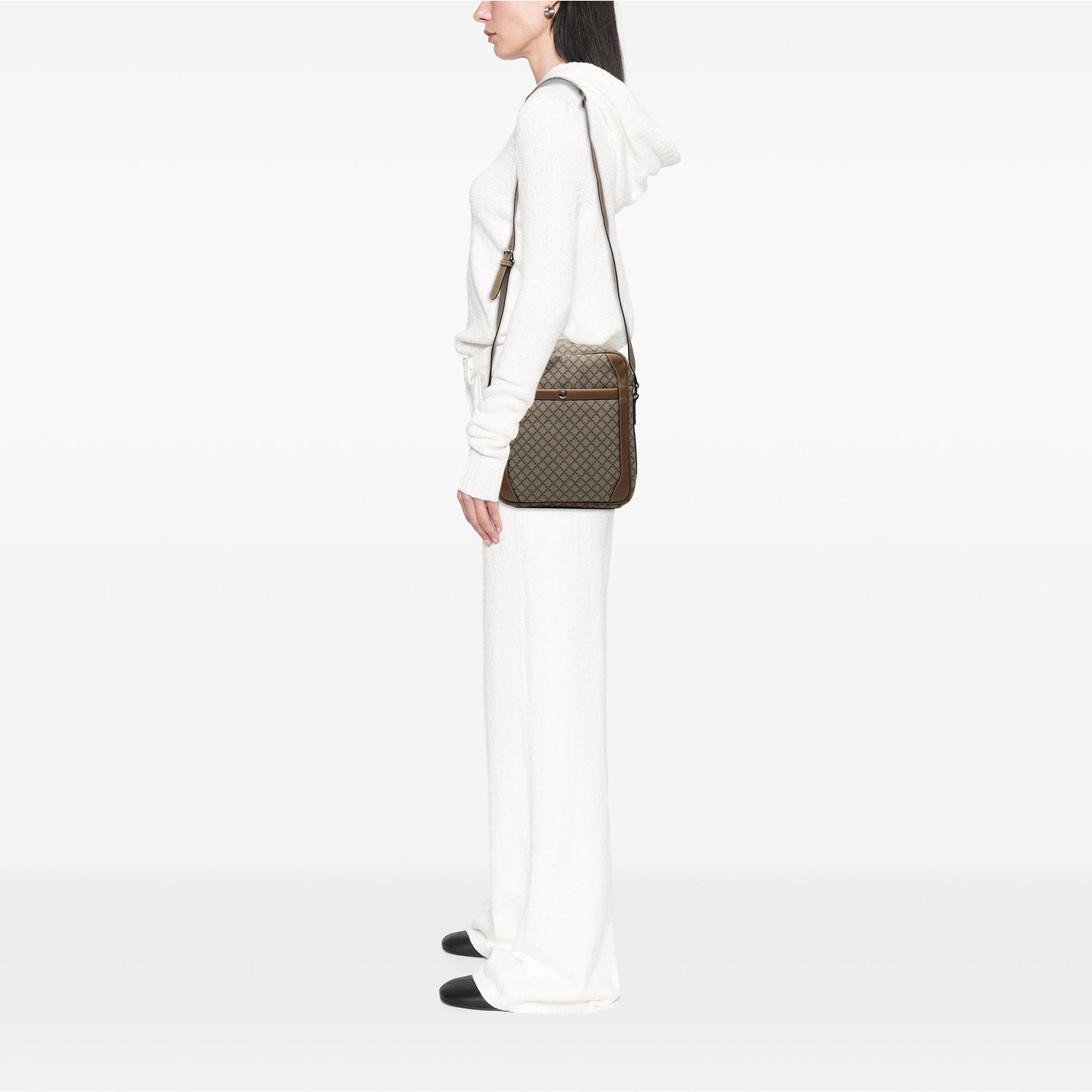 Gucci Diamante Coated Canvas Zip Crossbody