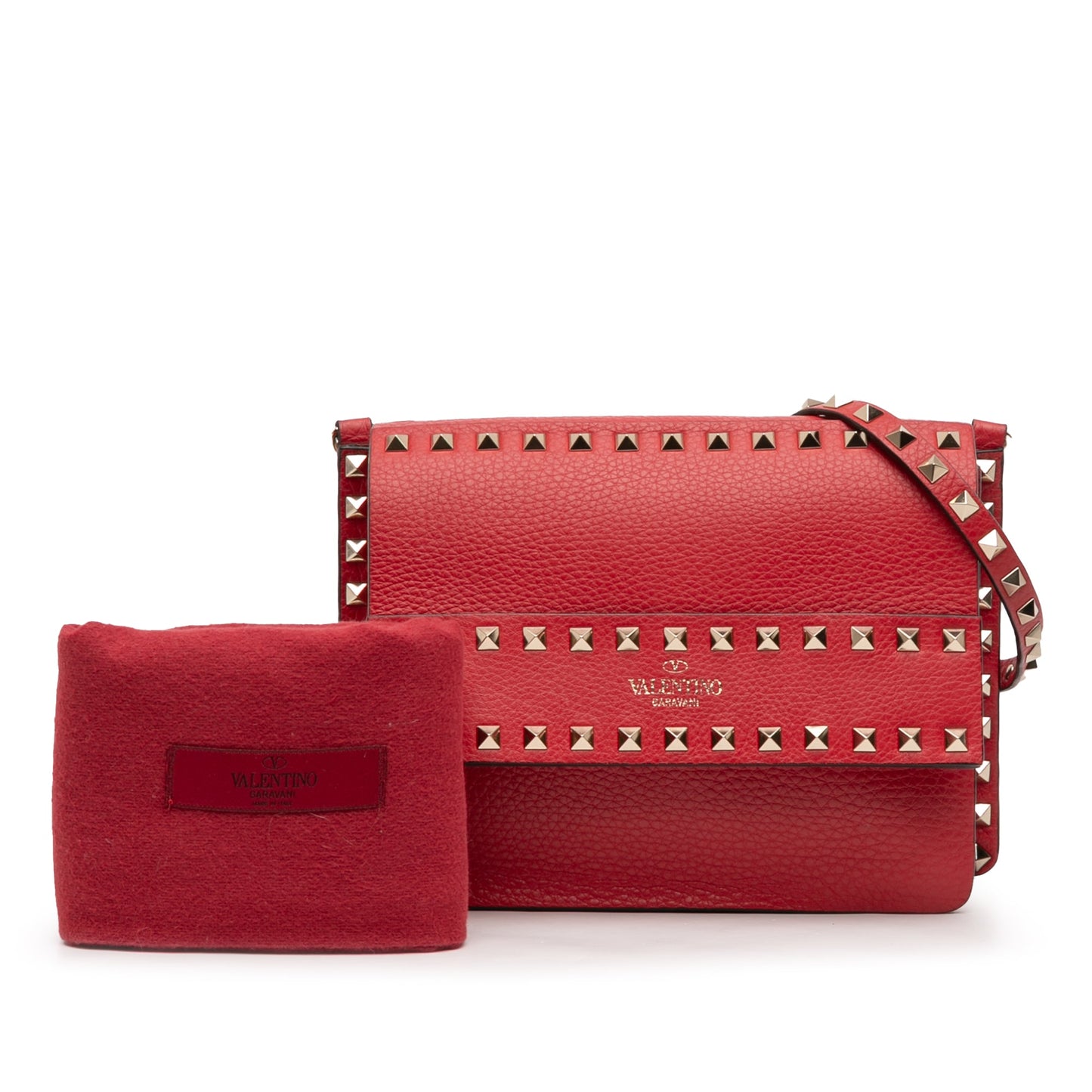 Valentino Small Grained Calfskin Rockstud Crossbody