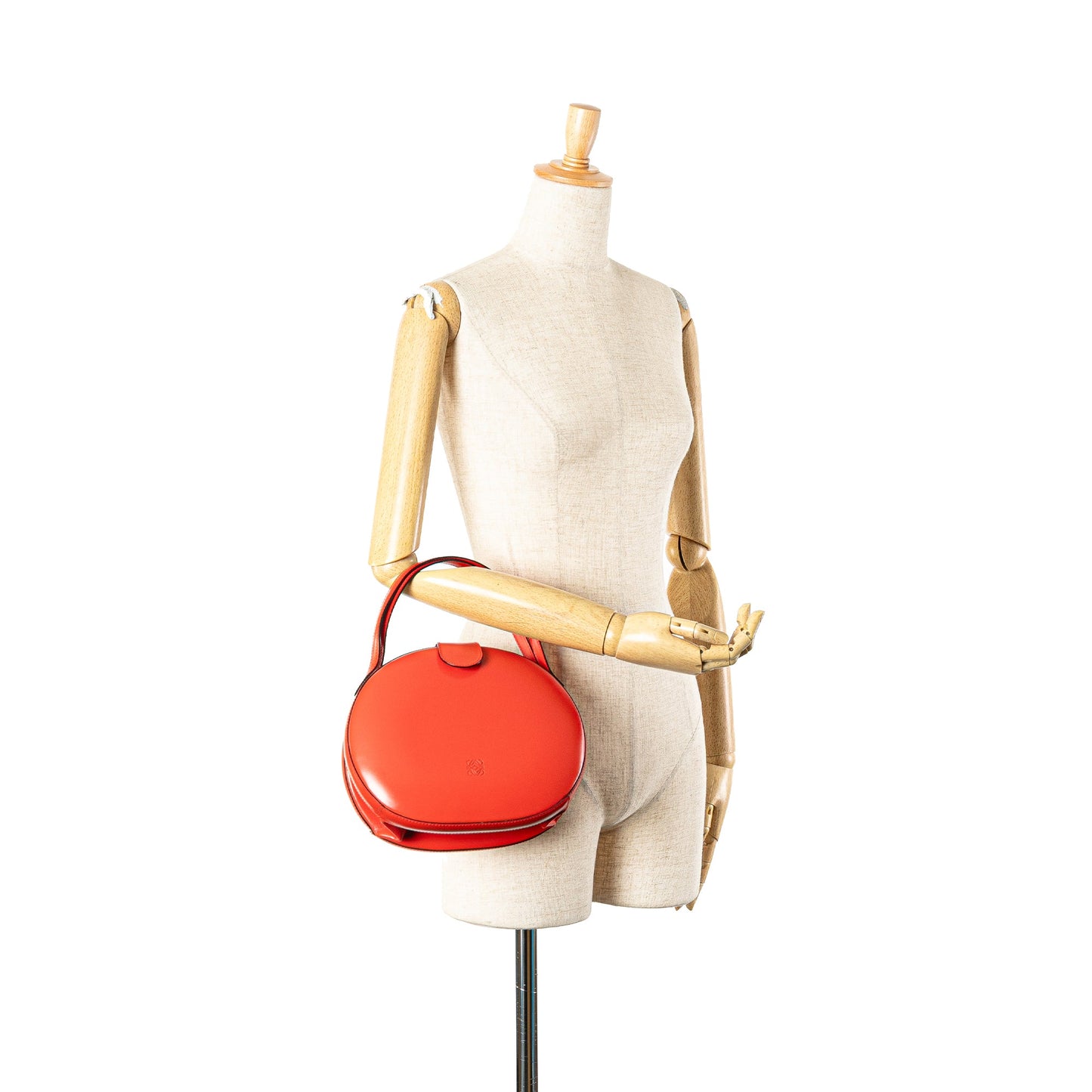 LOEWE Anagram Leather Round Handbag