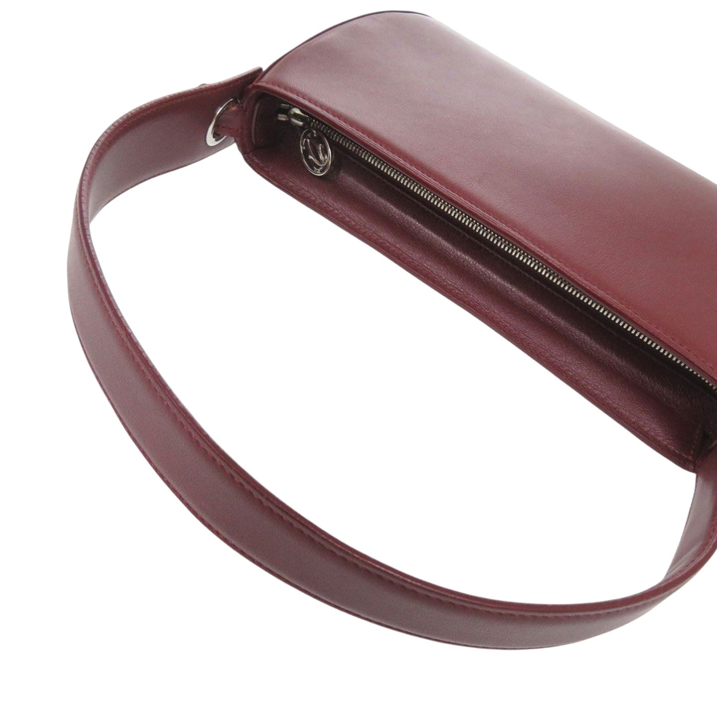 Cartier Leather Cabochon Handbag