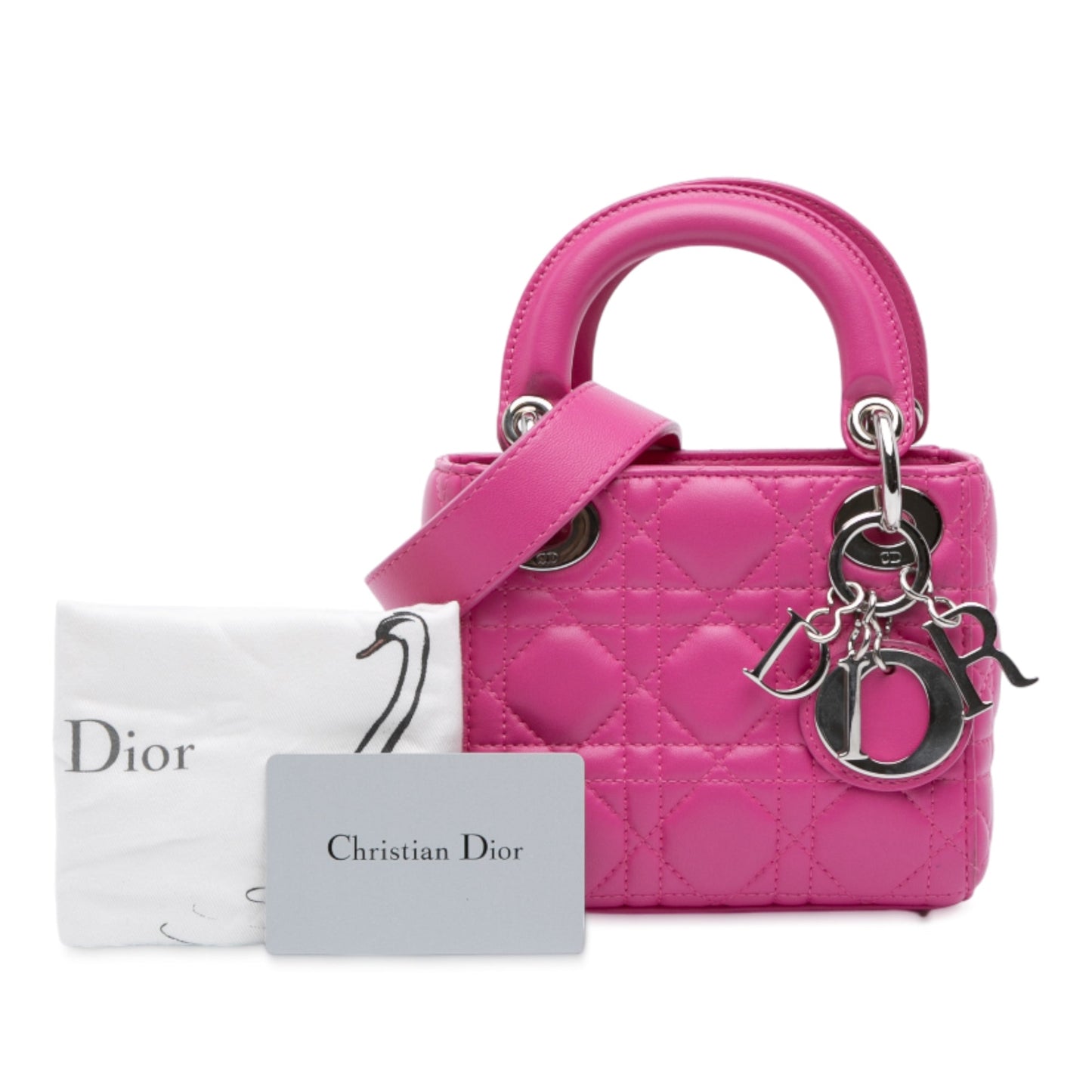 Dior Mini Lambskin Cannage Lady Dior