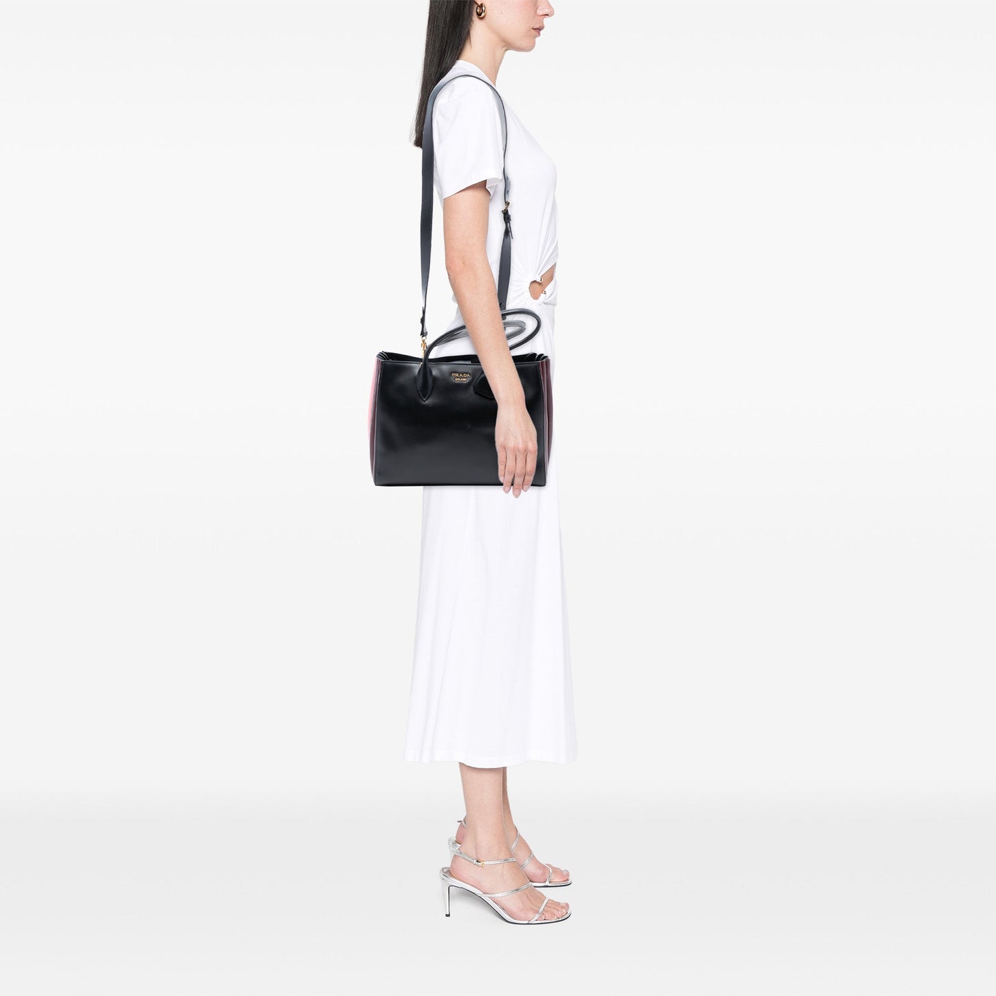 Prada City Calf Bibliotheque Satchel