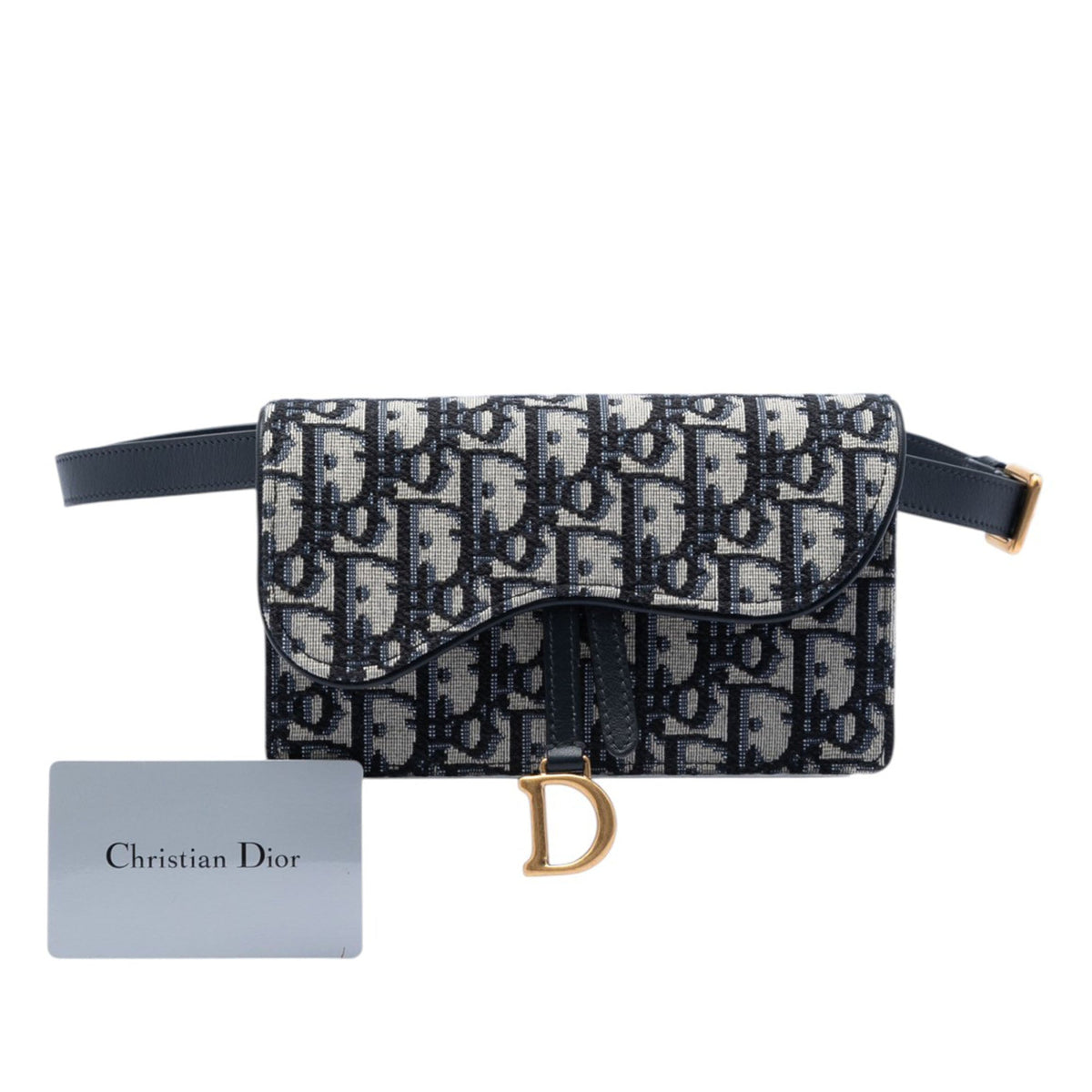 Dior Oblique Canvas Saddle Belt Bag