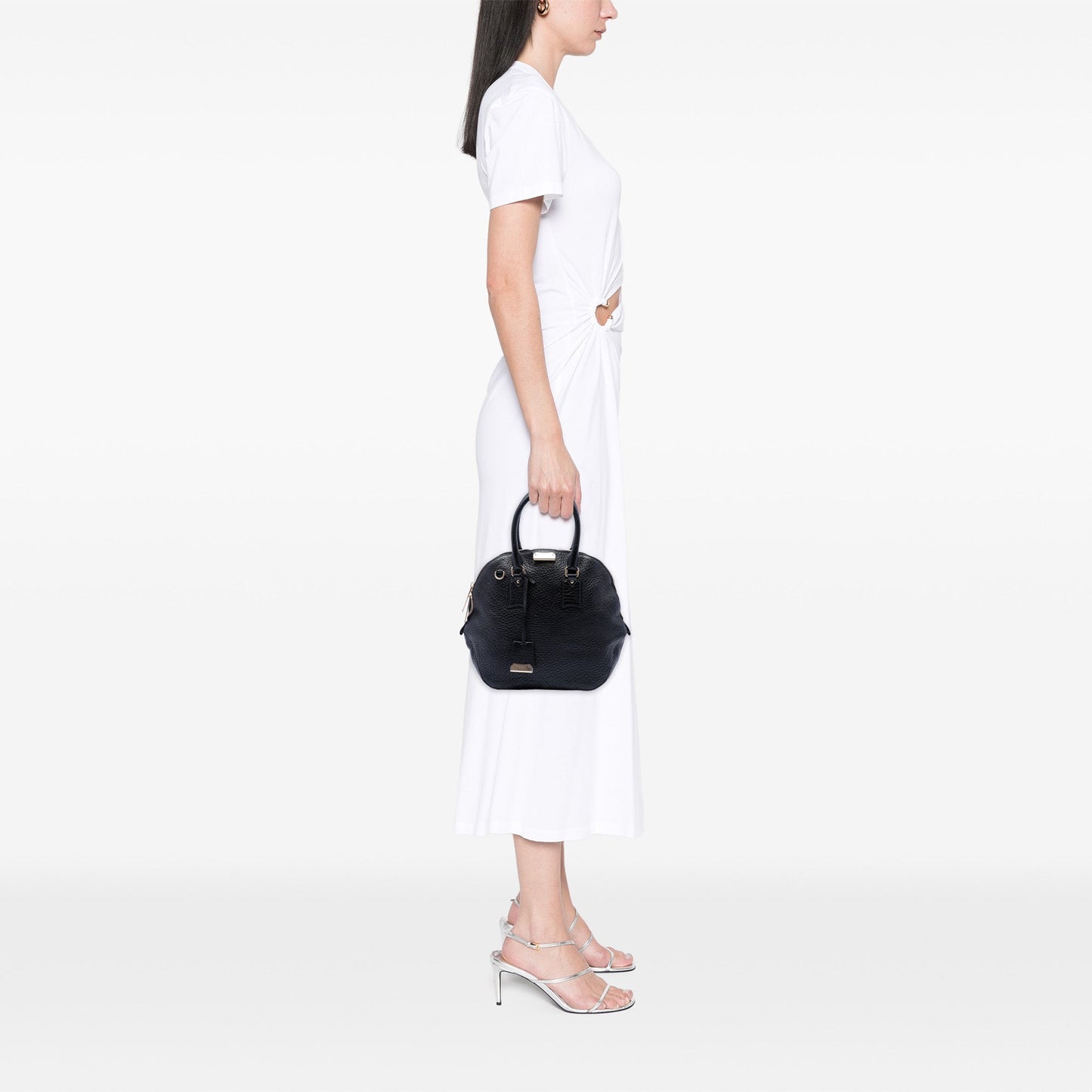 Burberry Large Grained Calfskin Heritage Orchard Bowling Bag