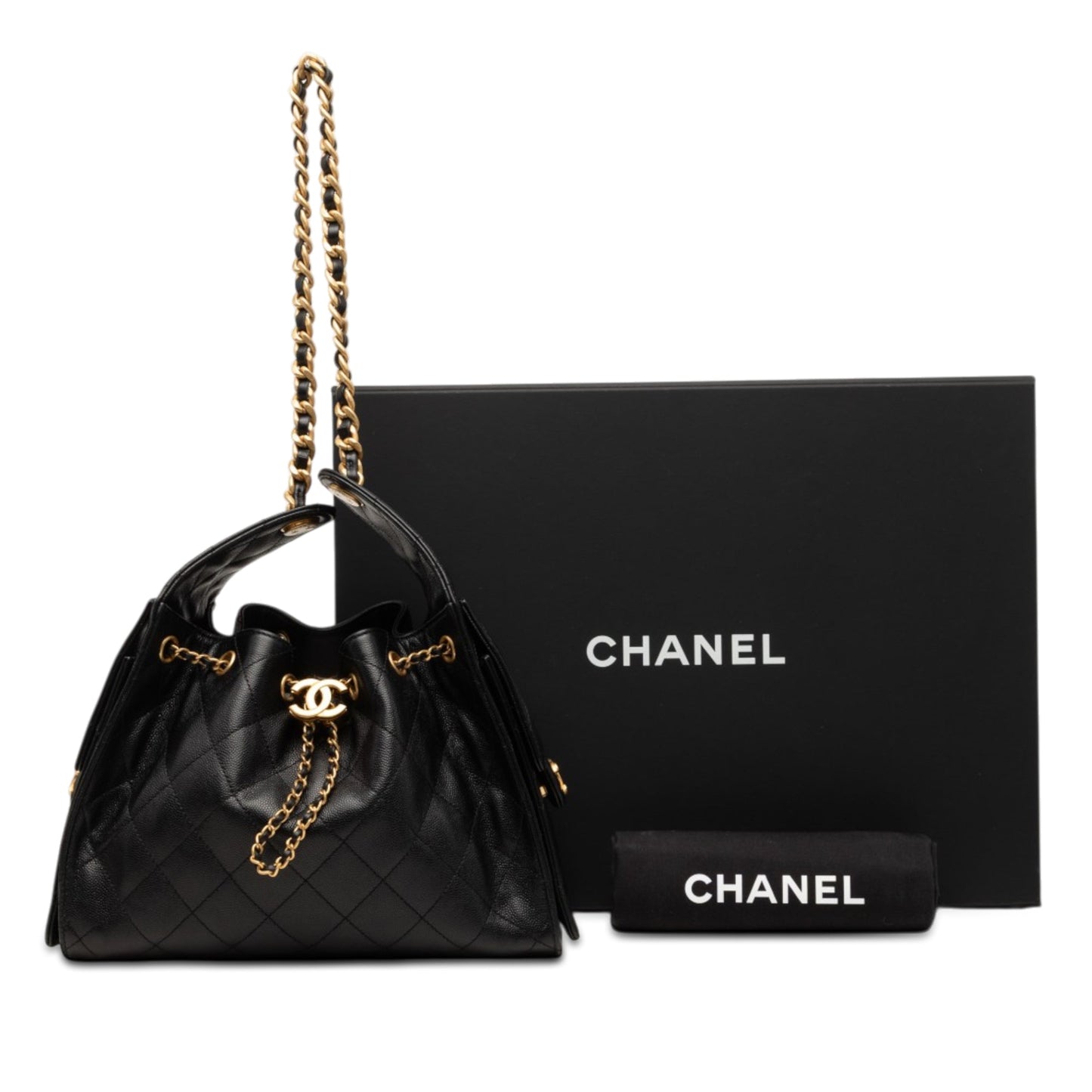 Chanel Small Quilted Caviar Chanel 25 Hobo