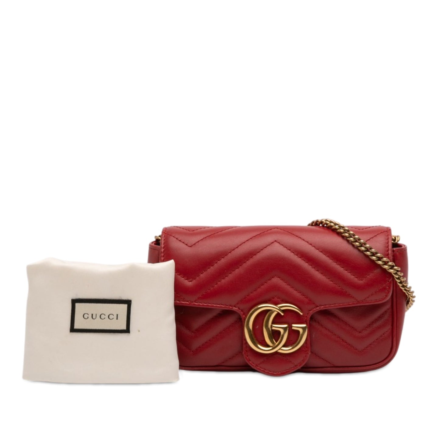 Gucci Mini GG Marmont Matelasse Leather Flap Crossbody
