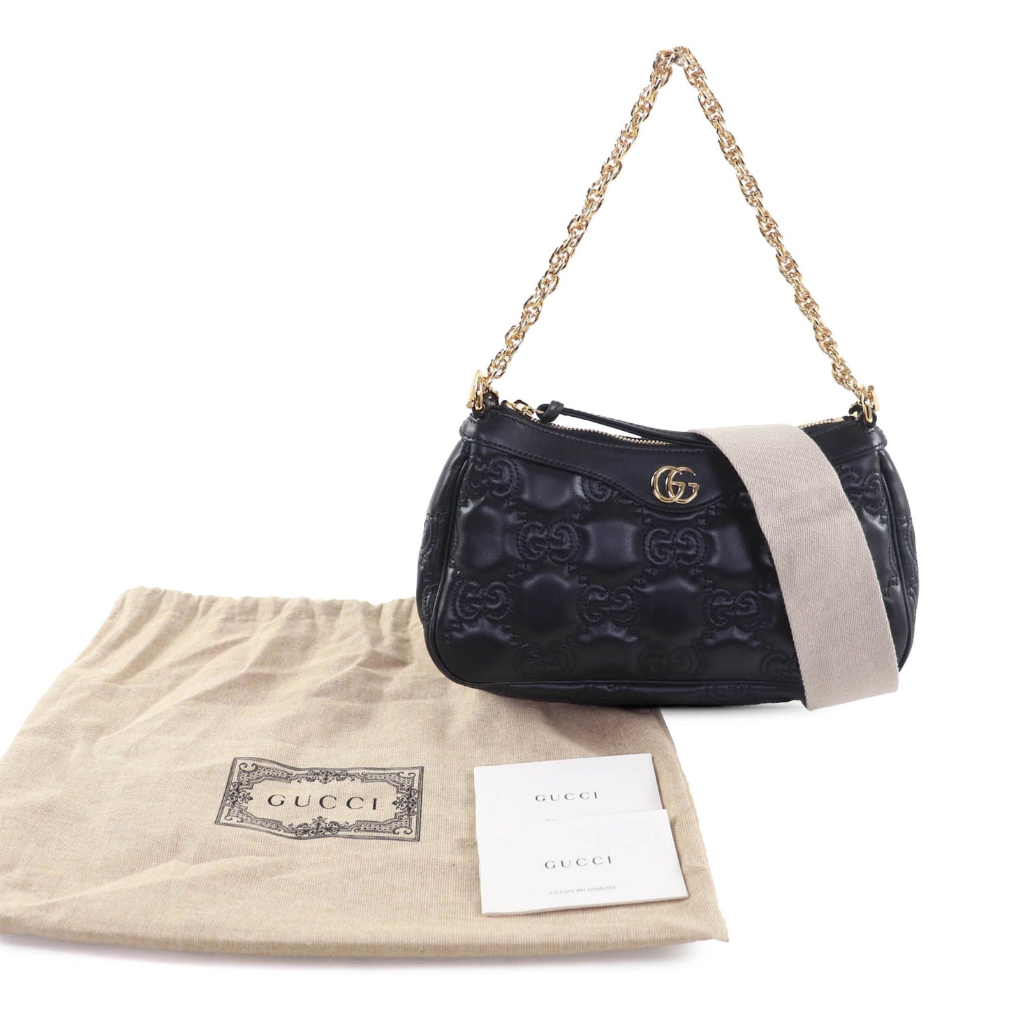 Gucci Small Leather GG Matelasse Satchel