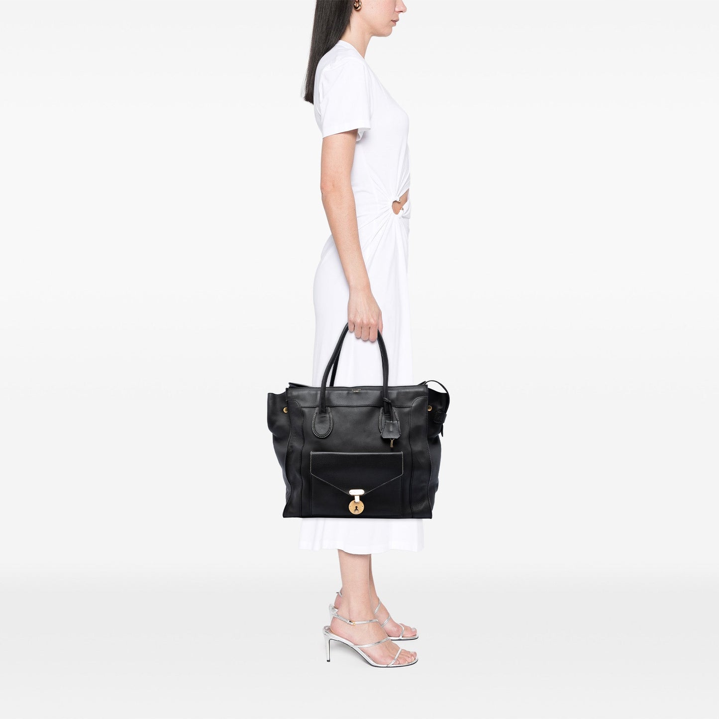 Celine Leather Envelope Luggage Tote