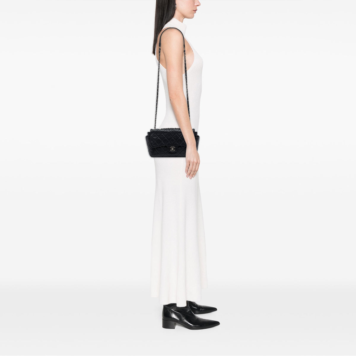 Chanel Medium Quilted Lambskin Around Pockets Flap