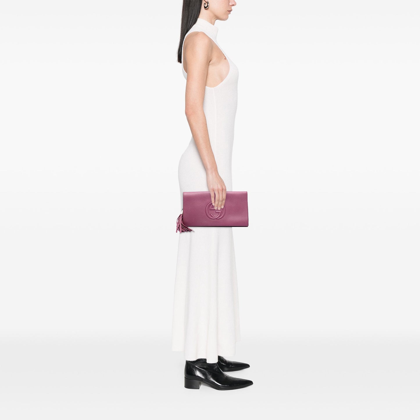 Gucci Leather Soho Disco Clutch