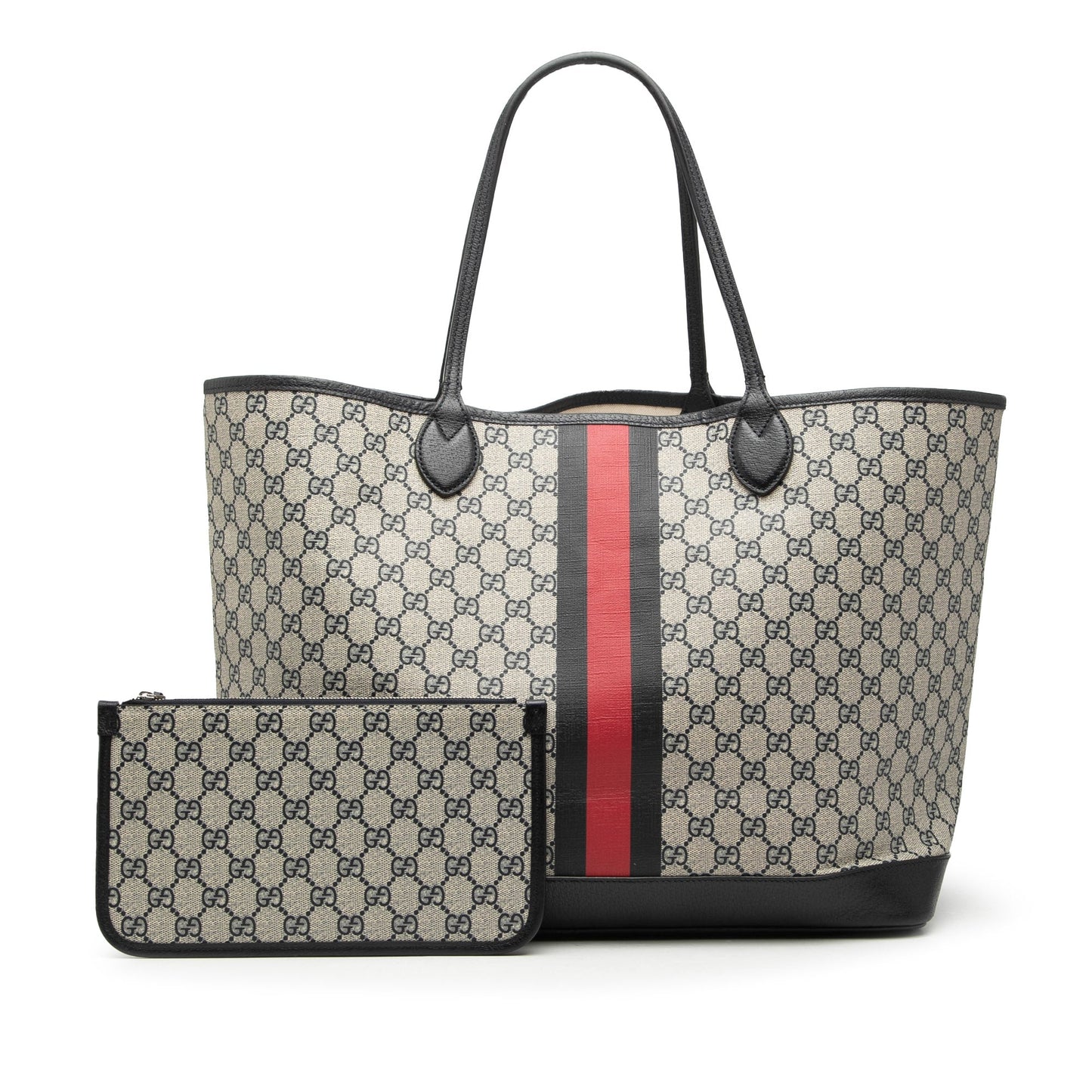 Large GG Supreme Web Ophidia Shopper Tote