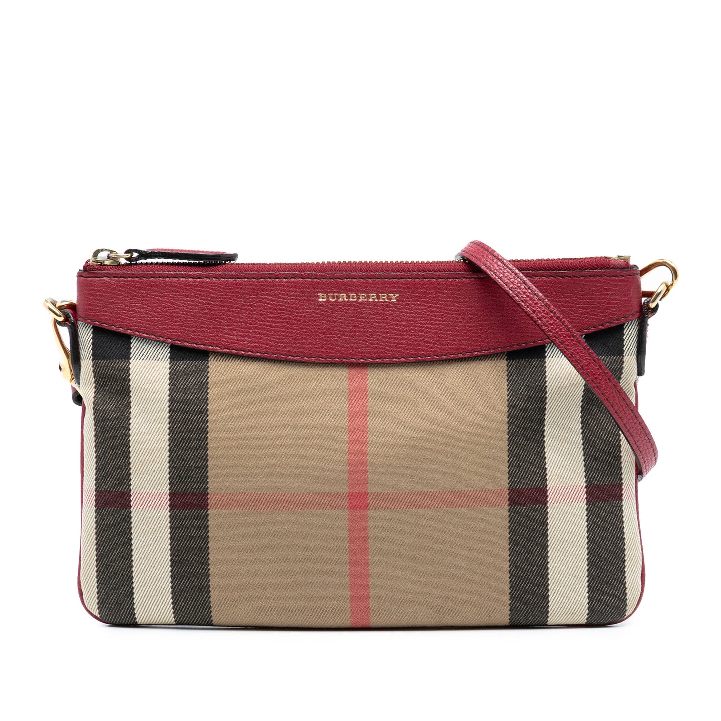Burberry House Check Canvas Derby Peyton Crossbody