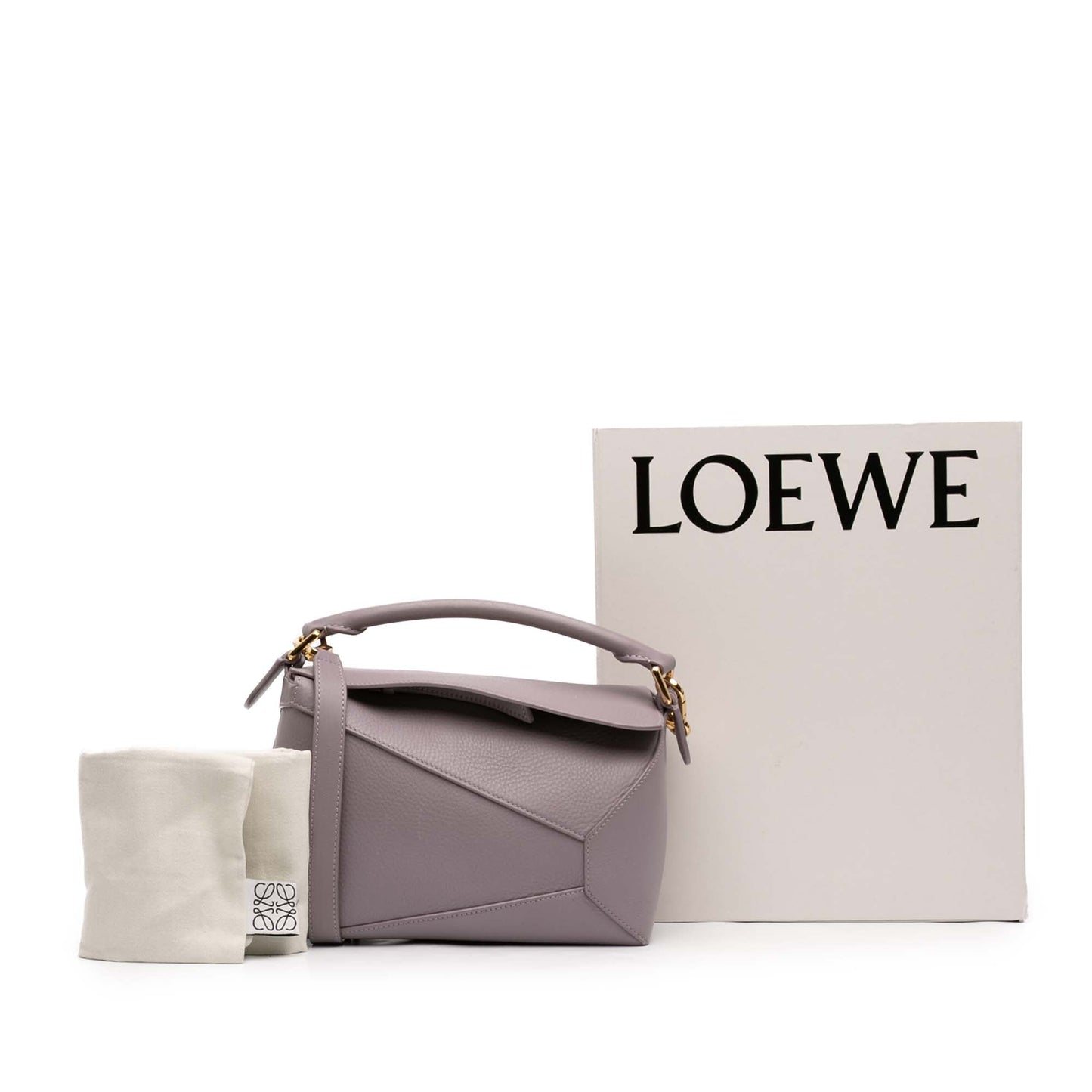LOEWE Small Calfskin Puzzle Edge Satchel
