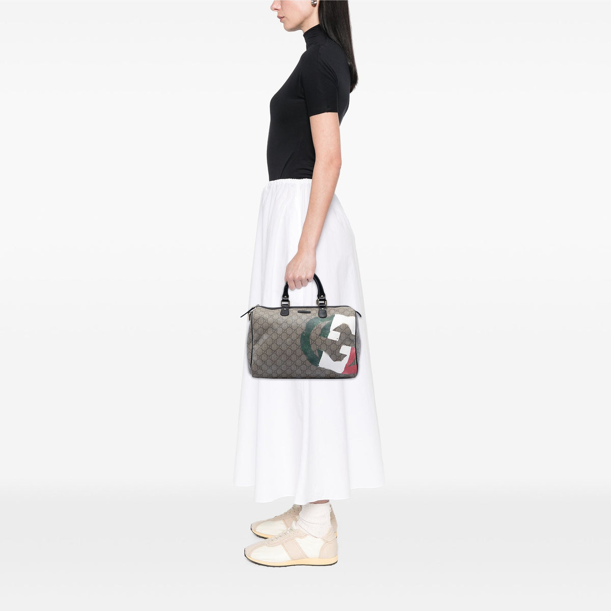 Gucci Medium GG Supreme Italian Flag Joy Boston Bag