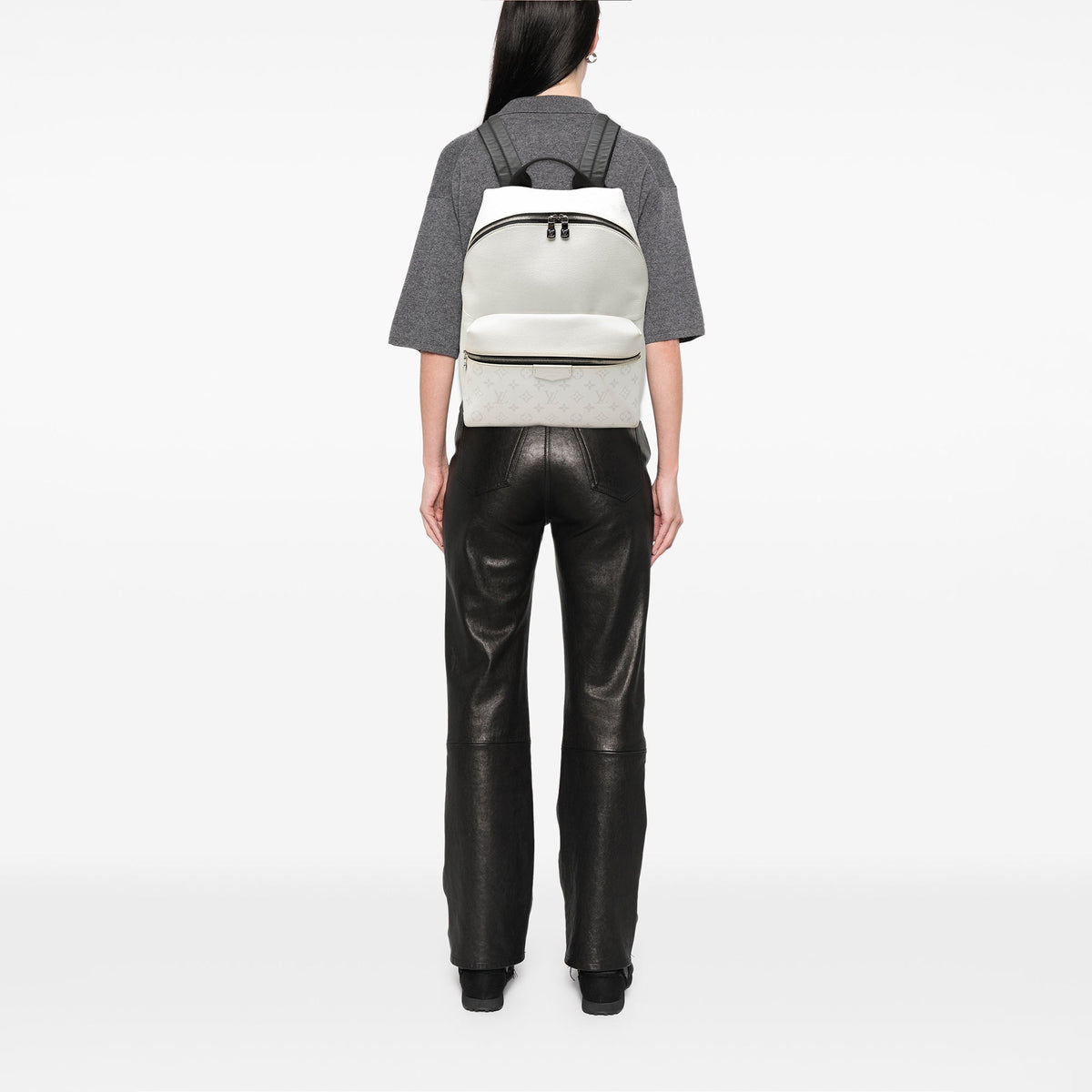 Louis Vuitton Monogram Taigarama Discovery Backpack — White