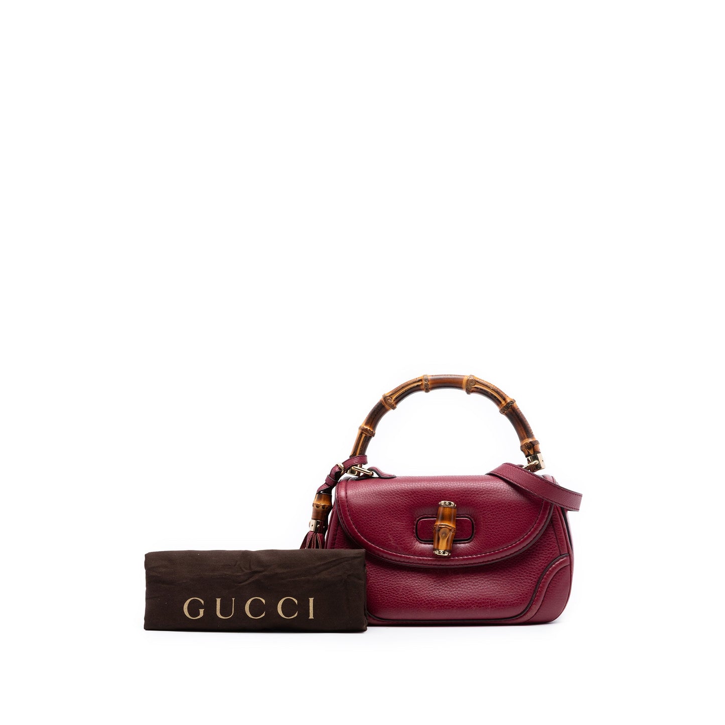 Gucci Medium Leather New Bamboo Satchel