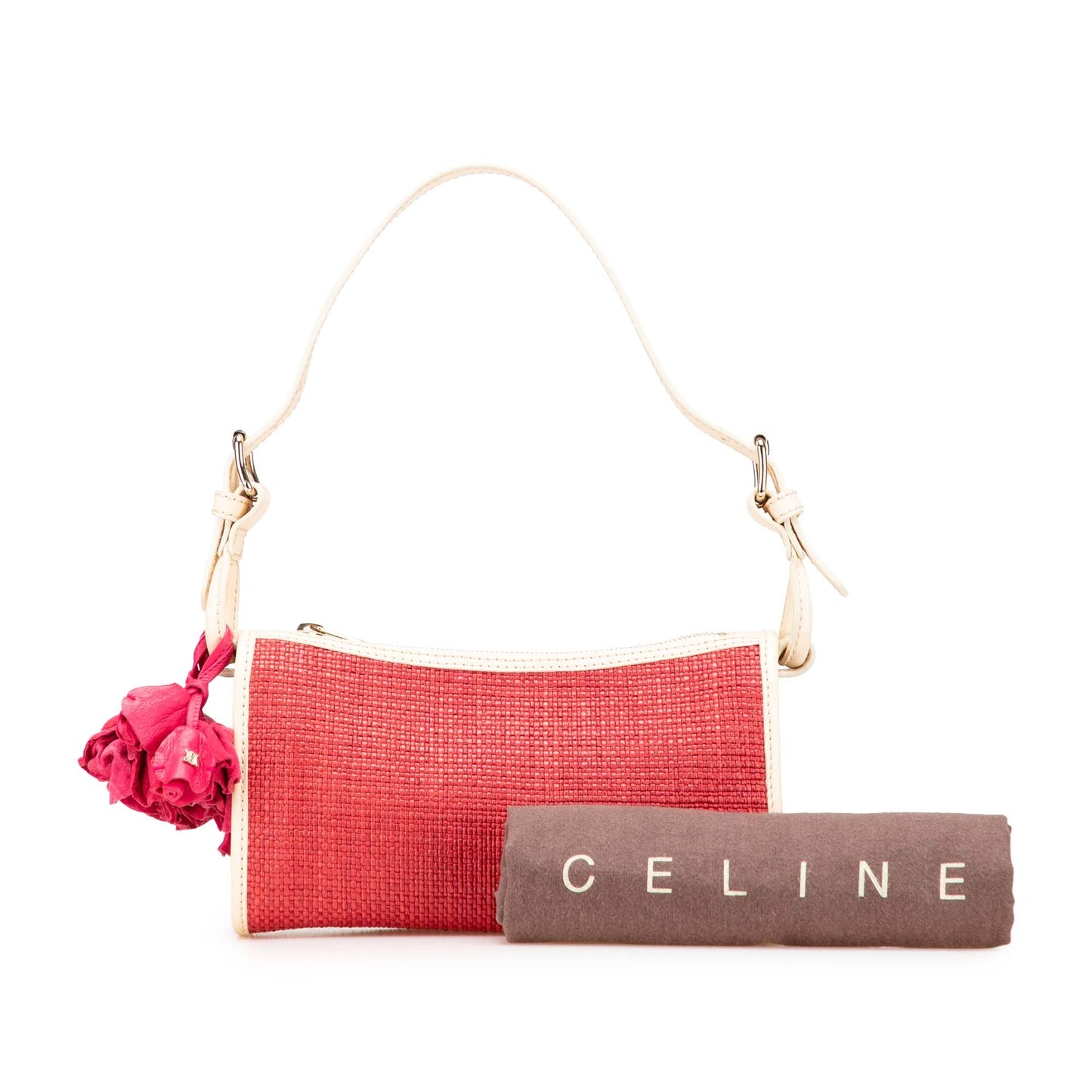 Celine Raffia Shoulder Bag