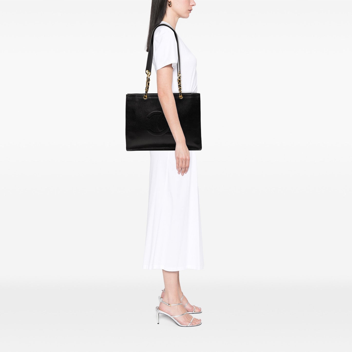 Chanel CC Caviar Chain Tote