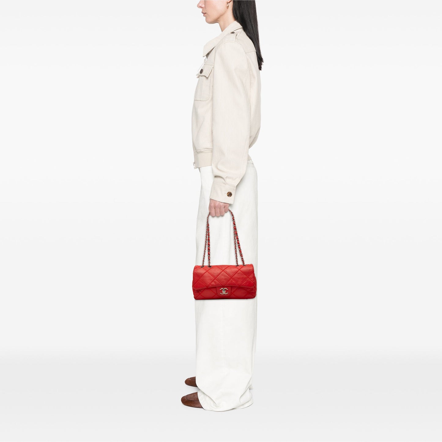 Chanel CC Quilted Lambskin Ultimate Stitch Flap